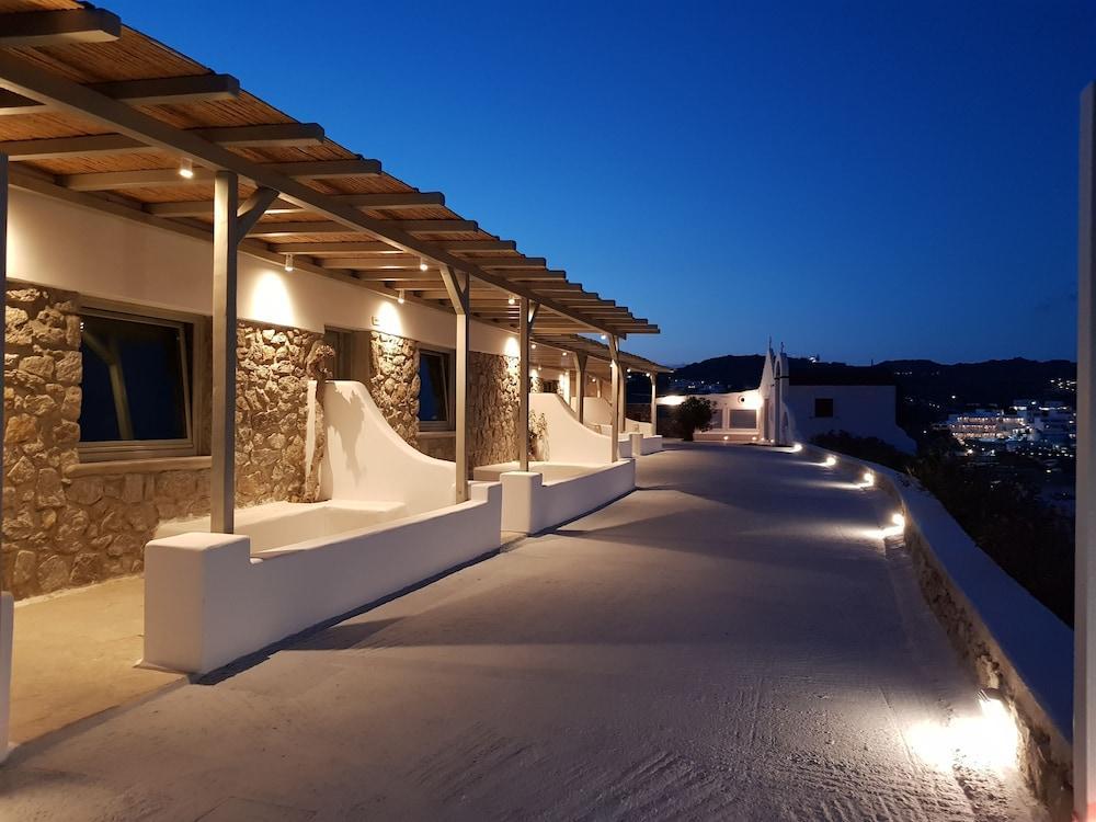 Mykonos Azure Aparthotel Pszarú Kültér fotó