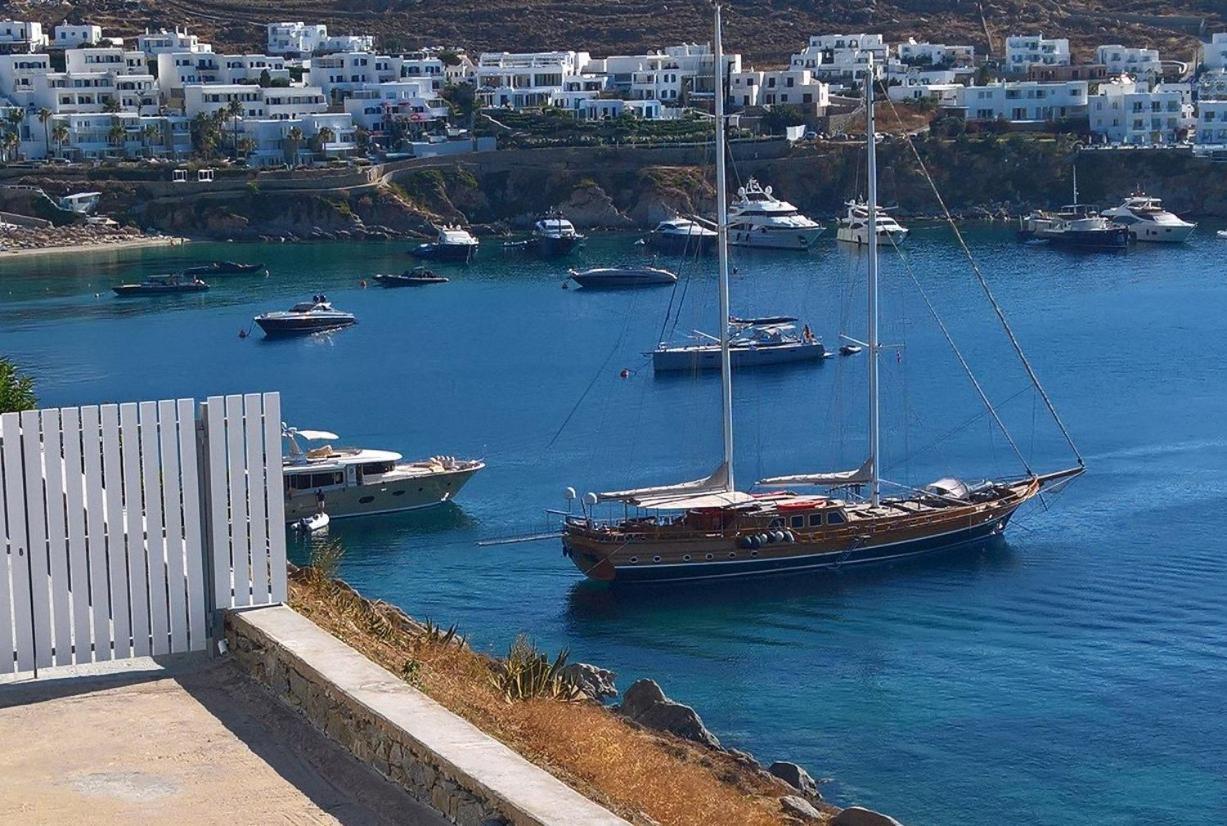 Mykonos Azure Aparthotel Pszarú Kültér fotó