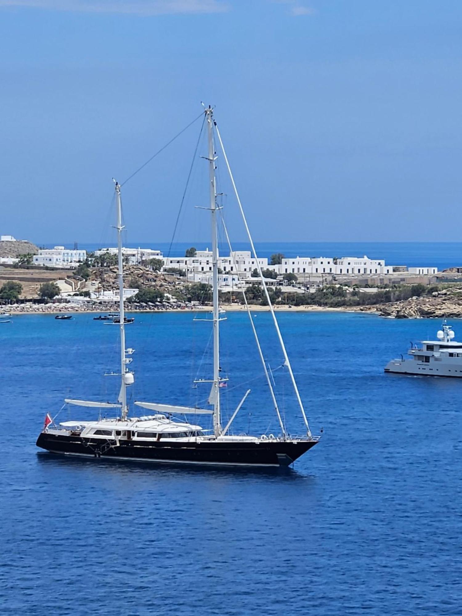Mykonos Azure Aparthotel Pszarú Kültér fotó