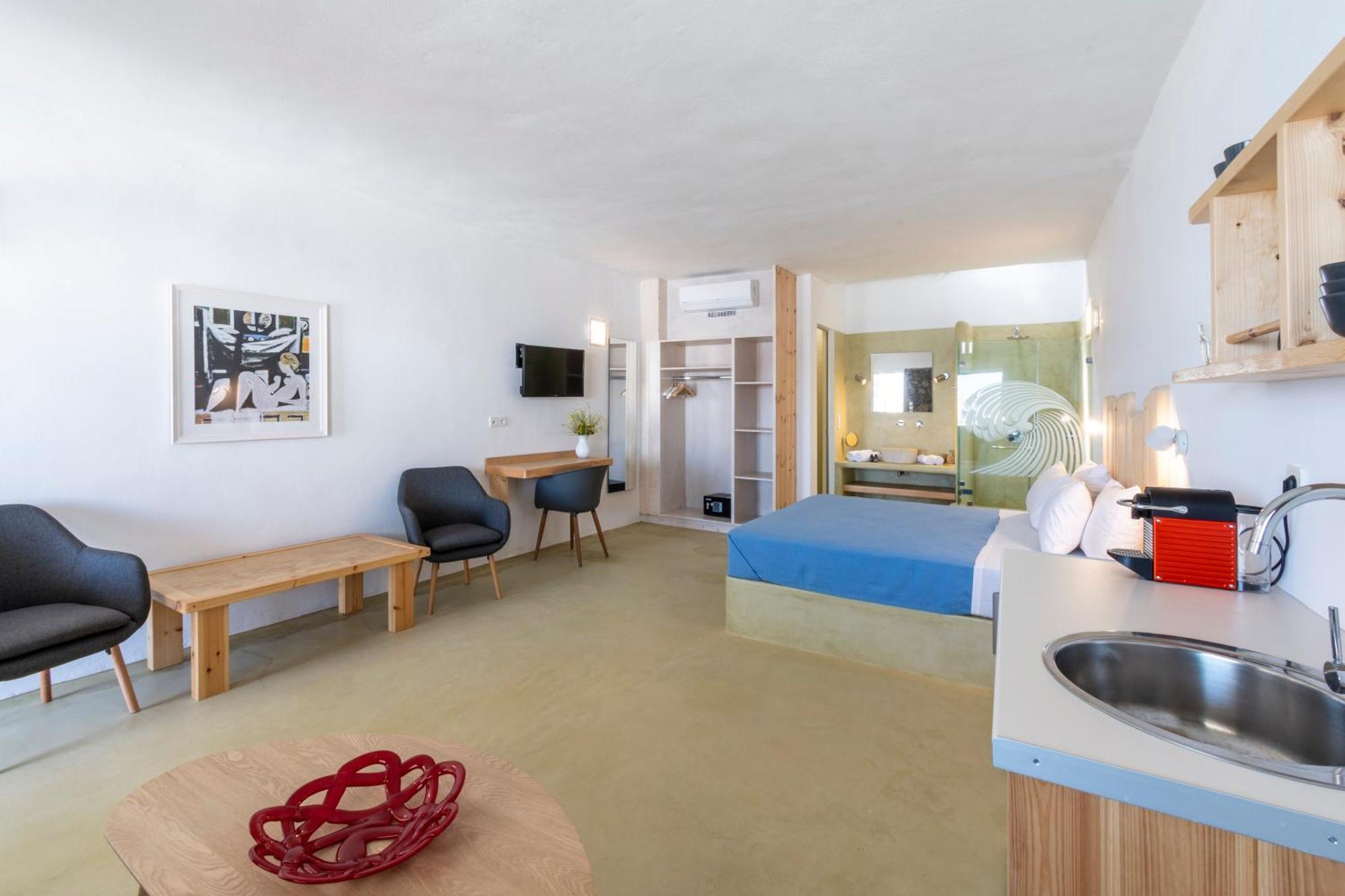Mykonos Azure Aparthotel Pszarú Kültér fotó