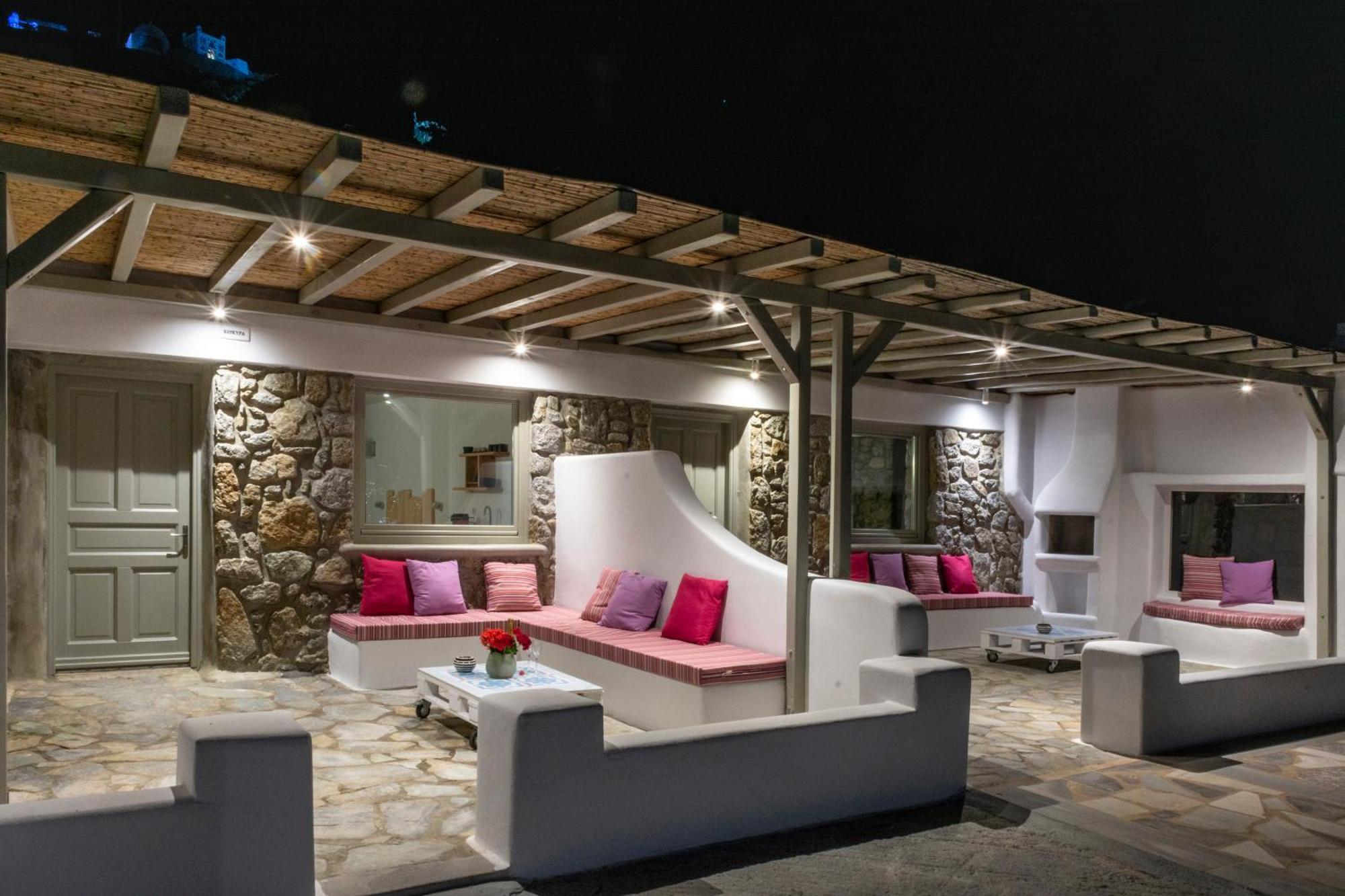 Mykonos Azure Aparthotel Pszarú Kültér fotó