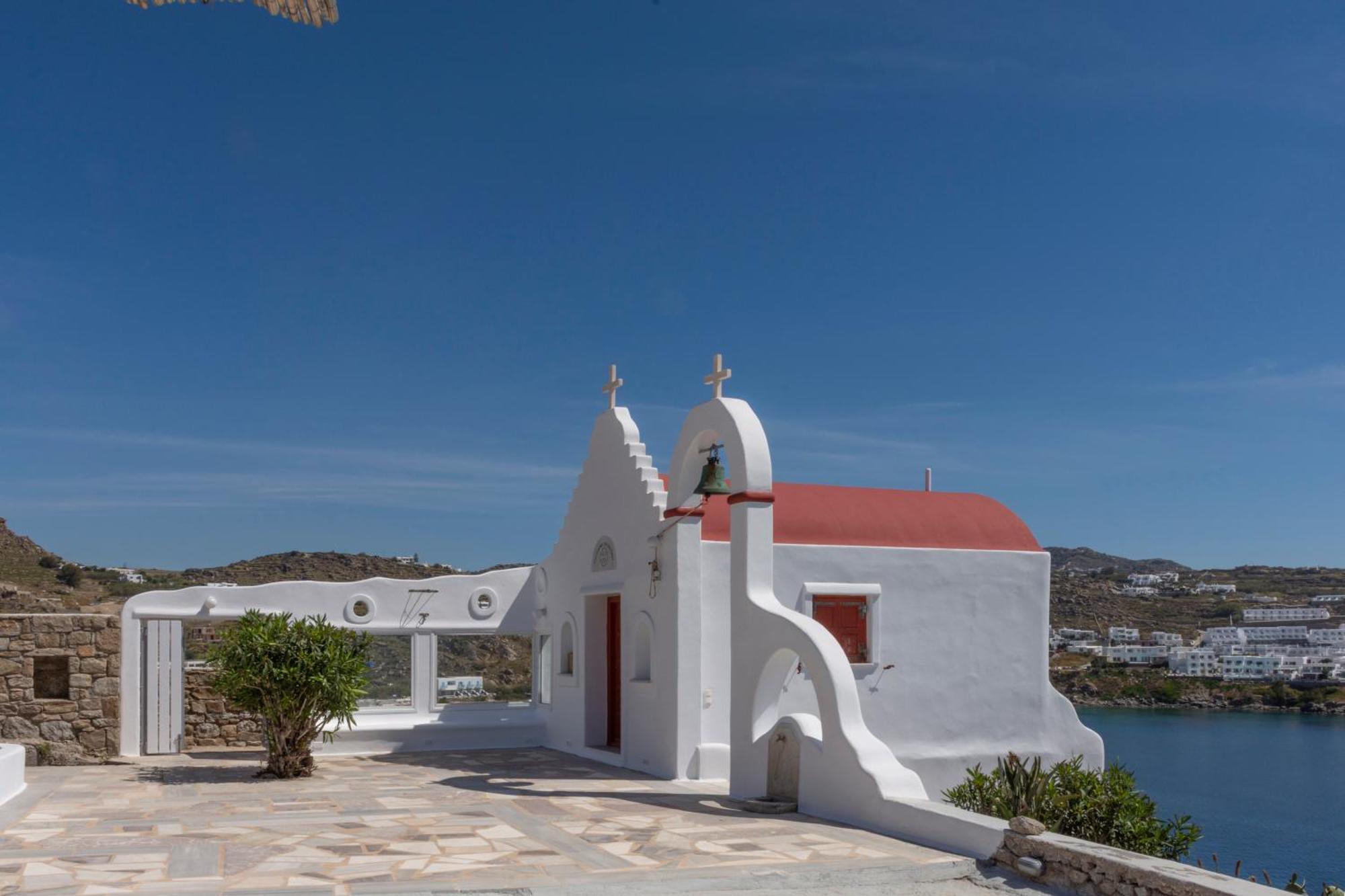 Mykonos Azure Aparthotel Pszarú Kültér fotó