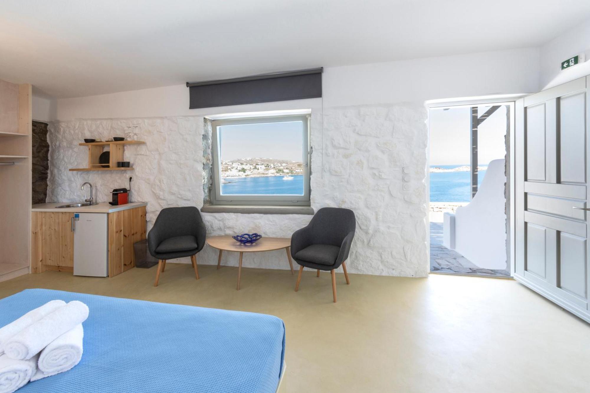 Mykonos Azure Aparthotel Pszarú Kültér fotó