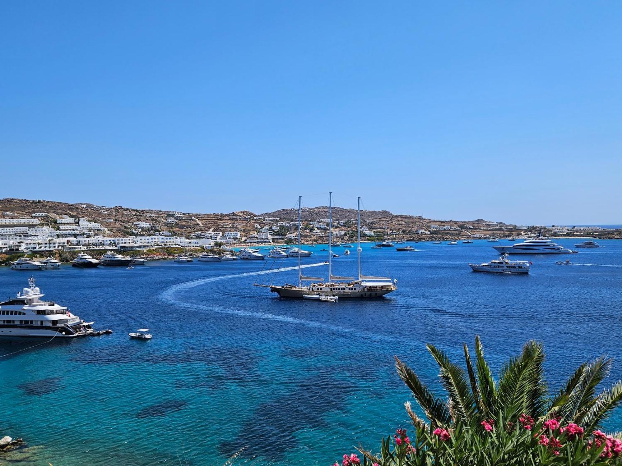Mykonos Azure Aparthotel Pszarú Szoba fotó