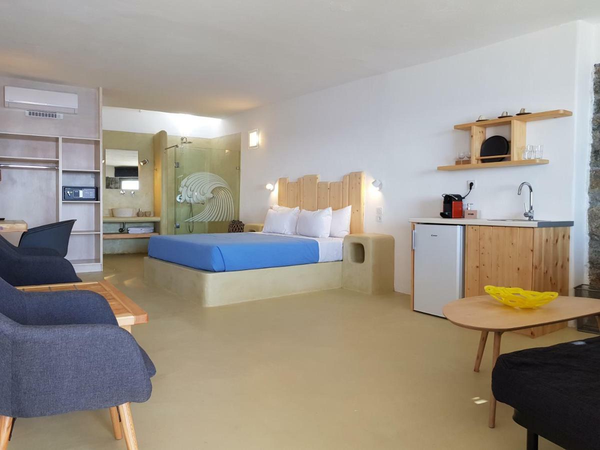 Mykonos Azure Aparthotel Pszarú Kültér fotó